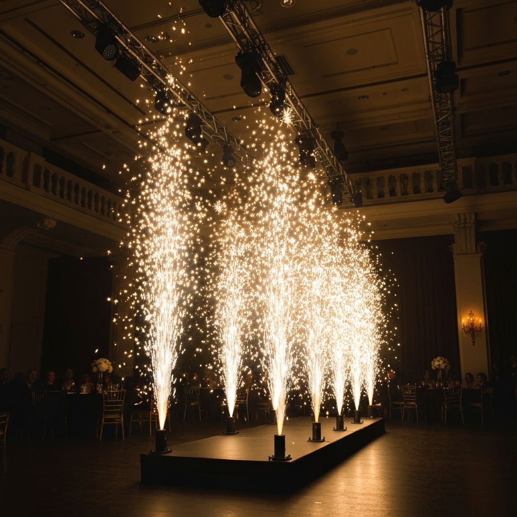 Kaltfunken auf einer Corporate Gala